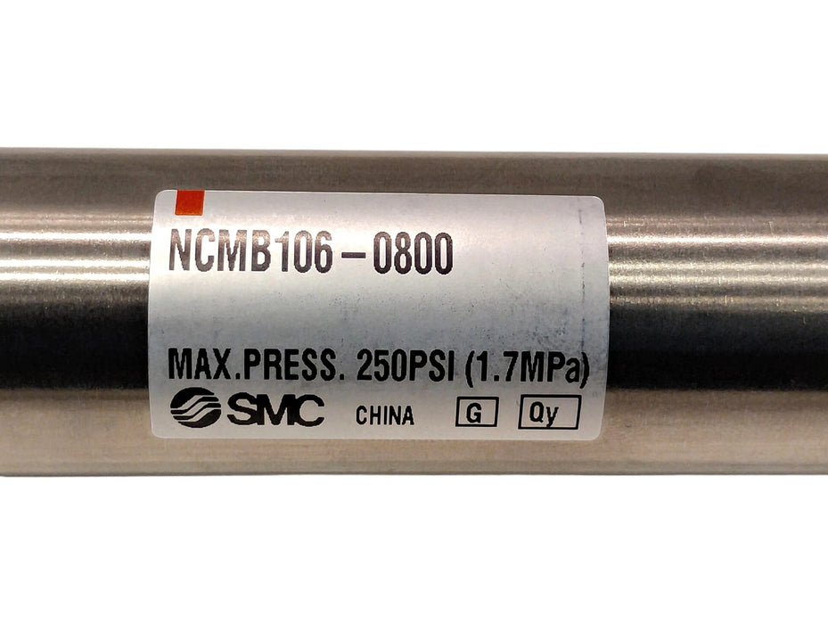 SMC NCMB106-0800 250 psi Double-Acting Single-Rod Cylinder