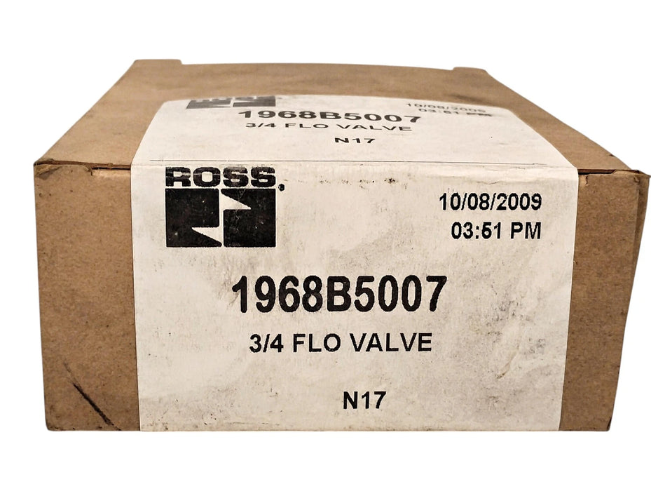 Ross 1968B5007 5-150 psig Manual Flow Control Valve w/ 3/4 in NPT Ports