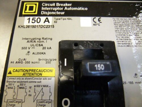 Square D Circuit Breaker 150A 3615017DC2315