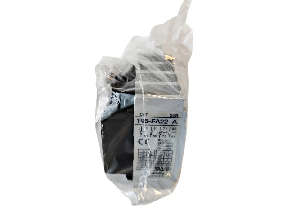 Allen-Bradley 195-FA22 Ser A 2 NO / 2 NC 690 V 10 A Type F Contact Block