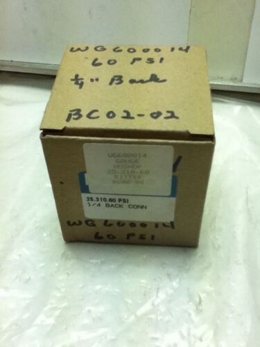 Noshok 25-310-60 2.5" Pressure Gauge Glycerine Filled 25-310-60