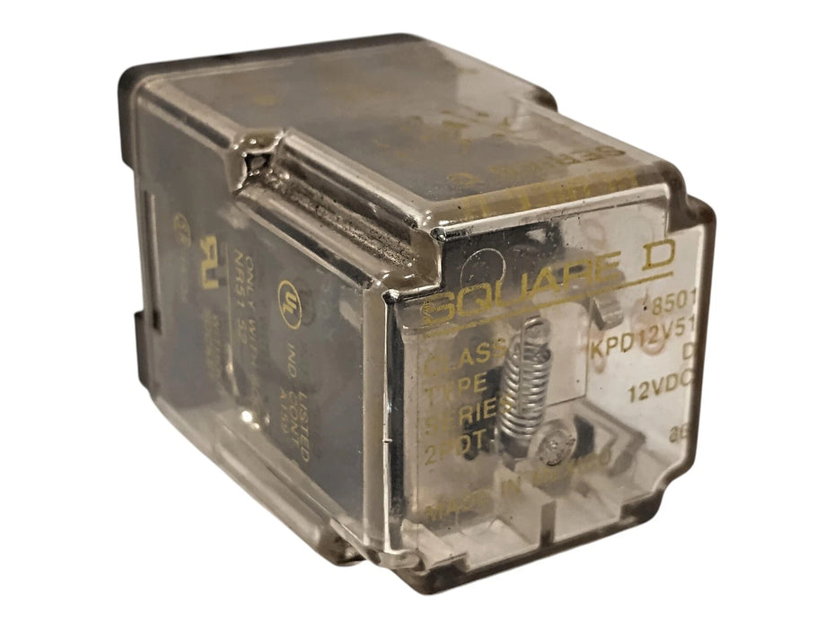 Square D 8501-KPD12-V51 Series D 10 A Miniature Ice-Cube Relay w/ 12 V DC Coil
