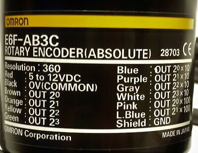 Omron E6F-AB3C-360-2M Rotary Encoder