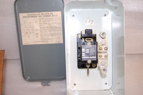 Allen-Bradley CURRENT RELAY W/ ENCLOSURE BOX 809-A15E