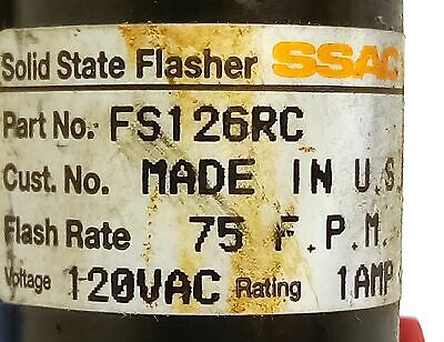 SSAC FS126RC 120 V AC 1 A Solid State Flasher
