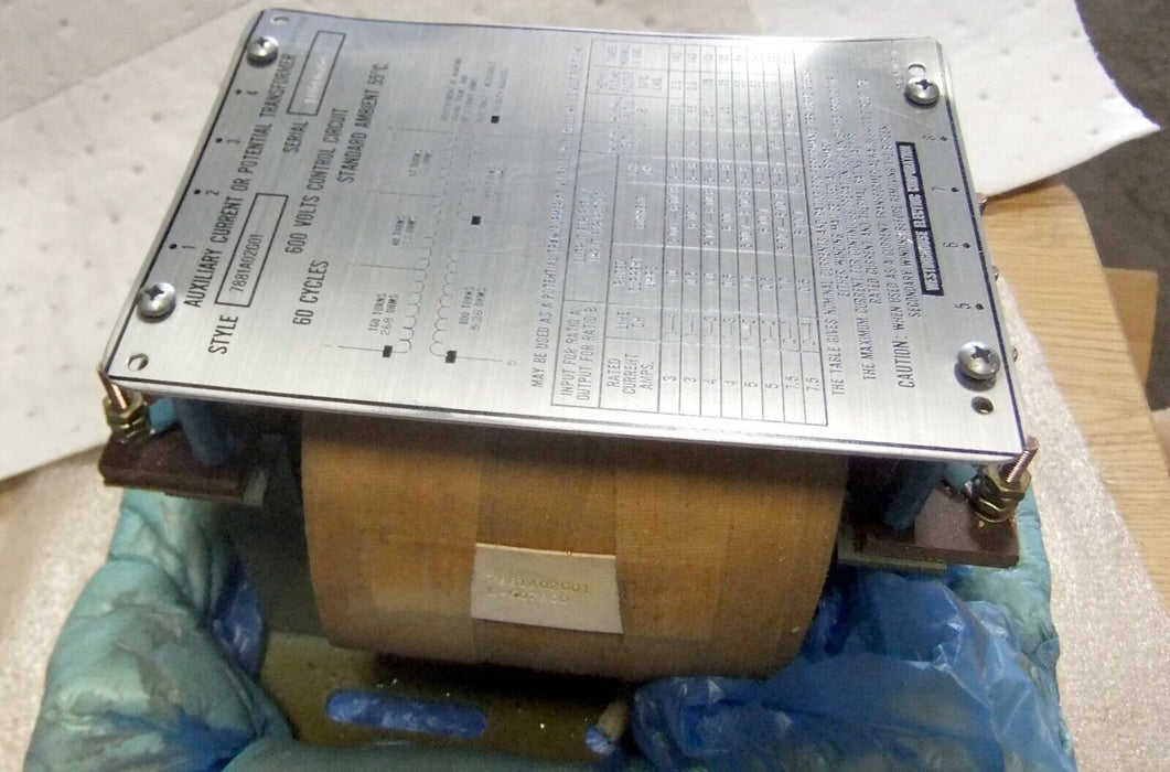 Westinghouse Aux. Current or Voltage Transformer 7881A02G01