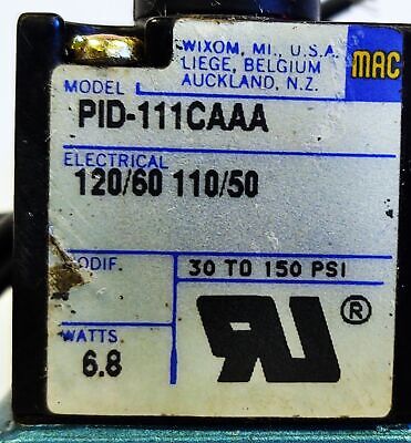 MAC Valves PID-111CAAA Solenoid Valve
