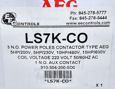 EEC LS7K-CO Type AEG Contactor