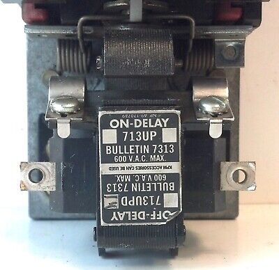 Joslyn Clark 713UPDE-76 110-120 V AC Coil 2NO/2NC PMT Pneumatic Timing Relay