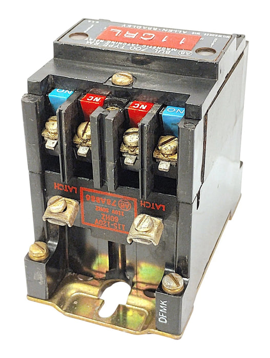 Allen-Bradley 700-RM220A1 Ser B Type RM 4 Pole Latching Relay w/ 115/120VAC Coil