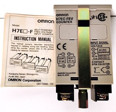 Omron H7EC-FBV 24-240 V AC Digital Totalizer Counter W/ LCD Display