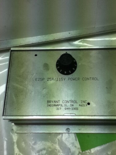BRYANT CONTROLS E25P POWER CONTROL