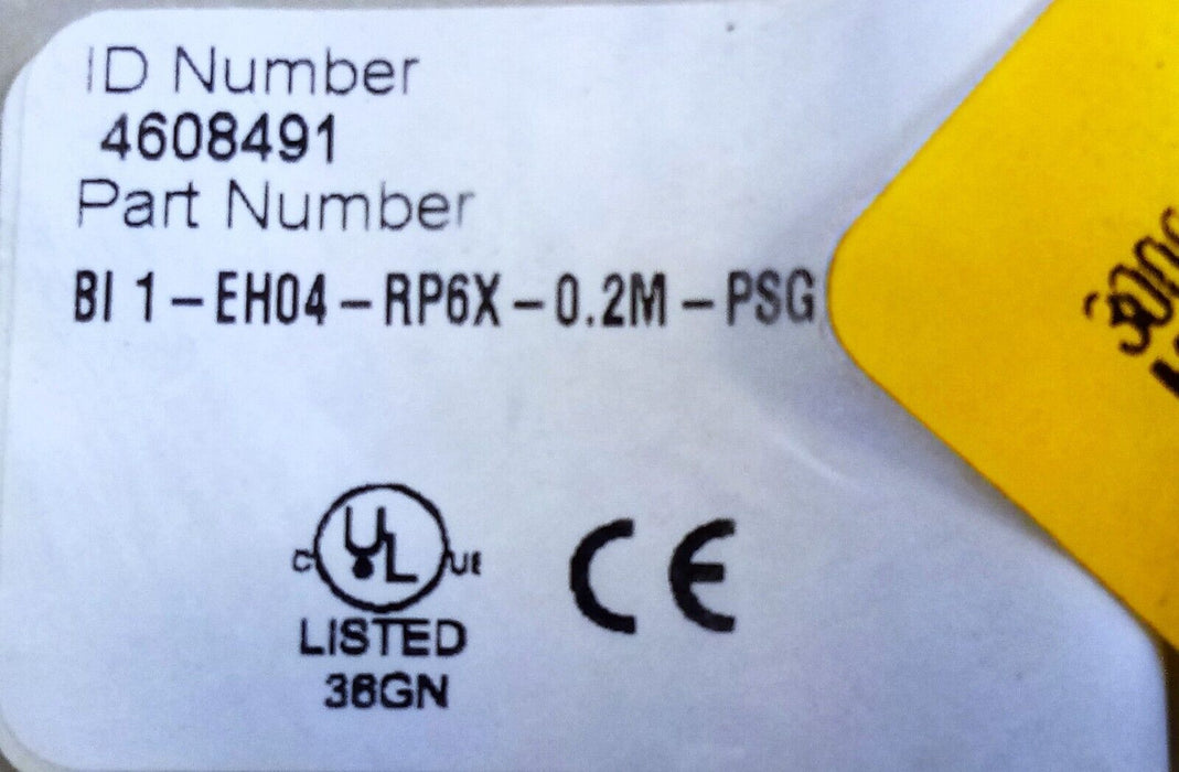 Turck BI 1-EH04-RP6X-0.2M-PSG 3M Stainless Steel Inductive Proximity Sensor