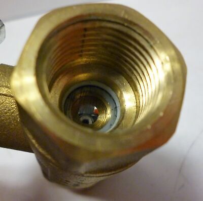 Pro Channel 000PCV038T Brass Ball Valve w/ Brass Nut and Shaft & Silicon O-ring