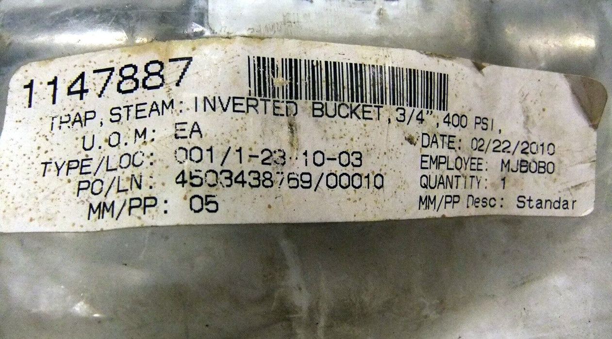 Armstrong Steam Trap WT1AV 3/4" 400 Psi
