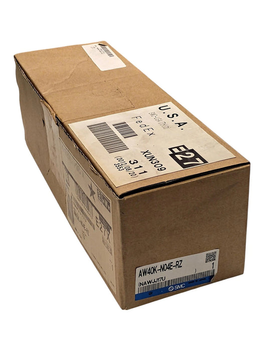 SMC AW40K-N04E-RZ 125 psi Air Pressure Regulator w/ 1/2 in NPT Ports and Filter
