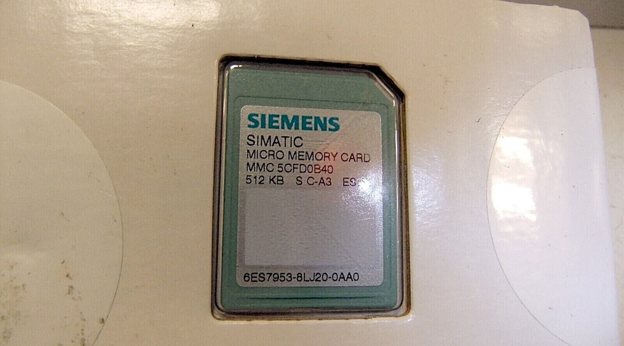 Siemens 6ES7953-8LJ20-0AA0 Micro Memory Card 512KB