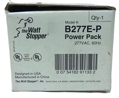 WattStopper B277E-P 277 V AC Power Pack w/ 20 A Ballast Load