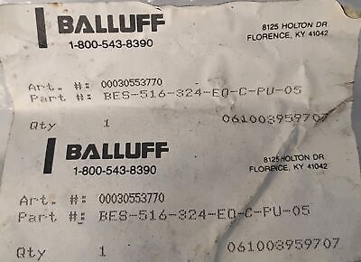 Balluff BES-516-324-EO-C-PU-05 10-30 V DC Inductive Proximity Sensor
