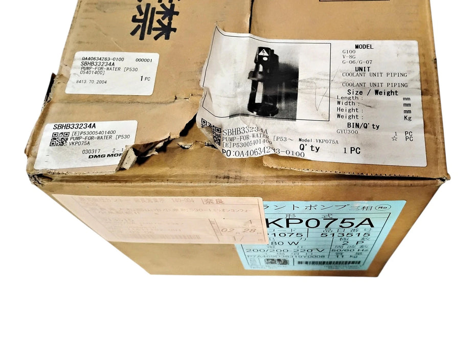 Teral VKP075A 200-220 V Cast-Iron Non-Self Priming Single Stage Coolant Pump
