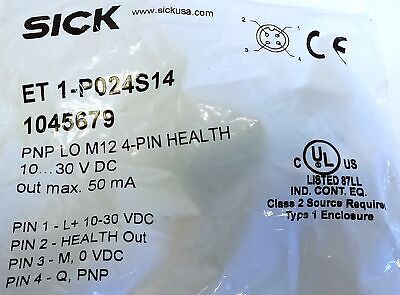 SICK ET1P024S14 10-30VDC Photoelectric Sensor