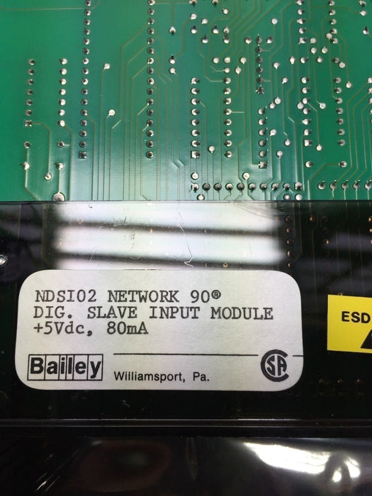 Bailey NDSI02 Digital Slave Network 90 5V-DC 80MA Input Module D464721