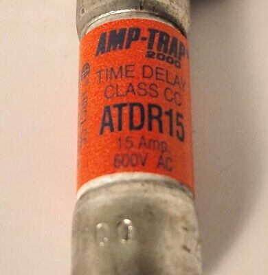 Gould Shawmut ATDR15 300 V DC / 600 V AC 15 A Current-Limiting Time-Delay Fuses