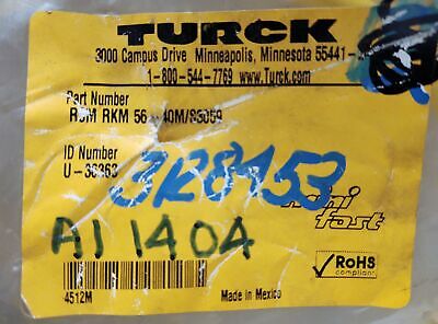 Turck RSM RKM 56-40M/S3059 PLC Cable