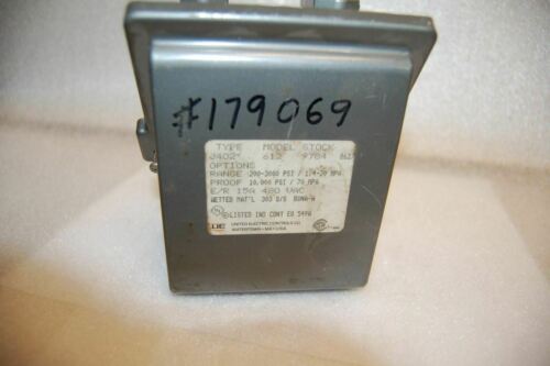 United Electric Pressure Switch 200-3000PSI J402-612