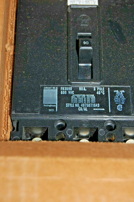 Westinghouse FB3090 Circuit Breaker