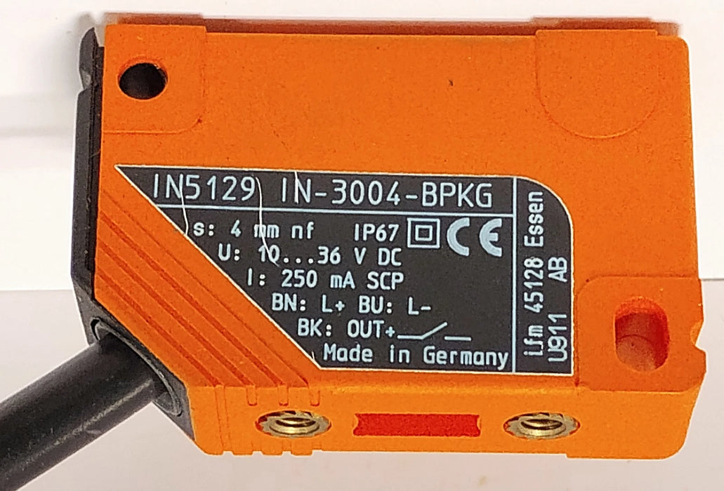 Efector IN-3004-BPKG IN5129 10-36 V DC Inductive Proximity Sensor