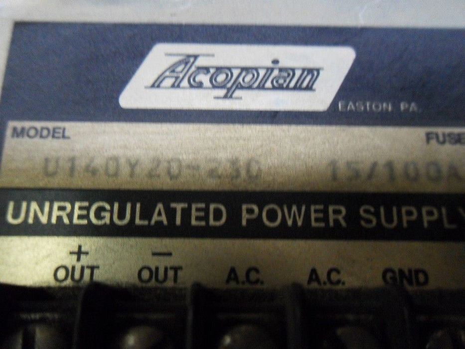Acopian U140Y20-230 AC to DC Converter
