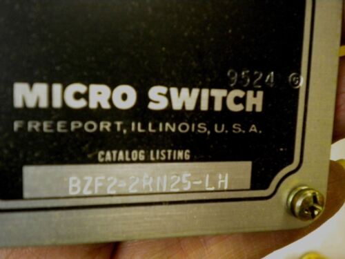 Honeywell Microswitch Limit Switch BZF2-2RN25-LH