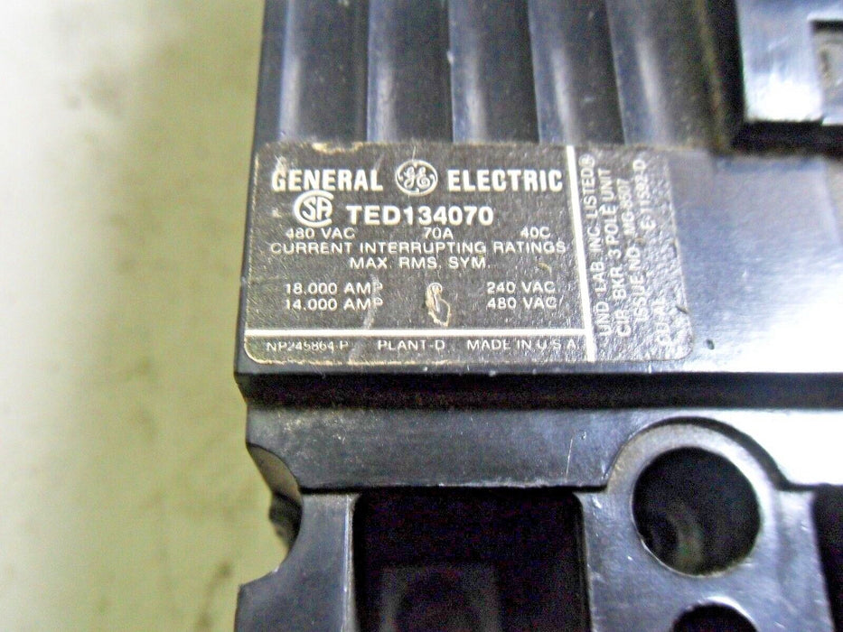GE TED134070 Circuit Breaker