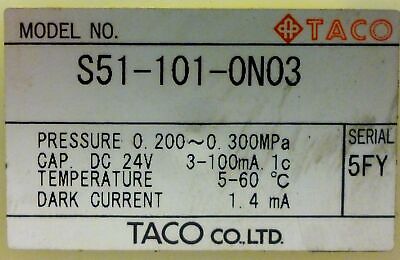 Taco S51-101-0N03 Air Limiter Pressure Switch