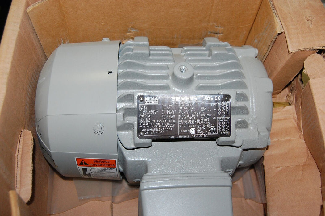 Siemens MOTOR 1LE22211AA314AA3
