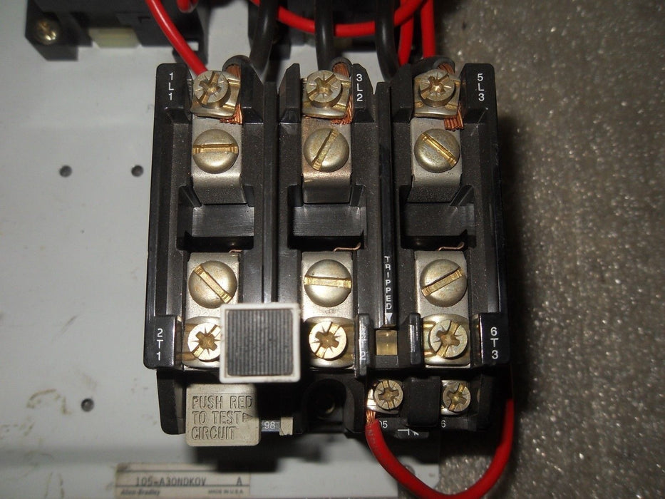 Allen-Bradley 105-A30NDKOV Contactor Relay Assembly