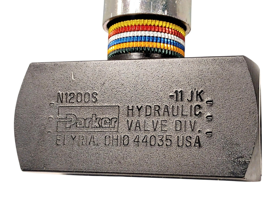 Parker N1200S COLORFLOW 5000psi 25GPM 3/4 in Manual Hydraulic Flow Control Valve