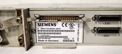 Siemens 6SN1123-1AA00-0CA1 SIMODRIVE 611 Power Module w/ 6SN1118-0DG21-0AA1