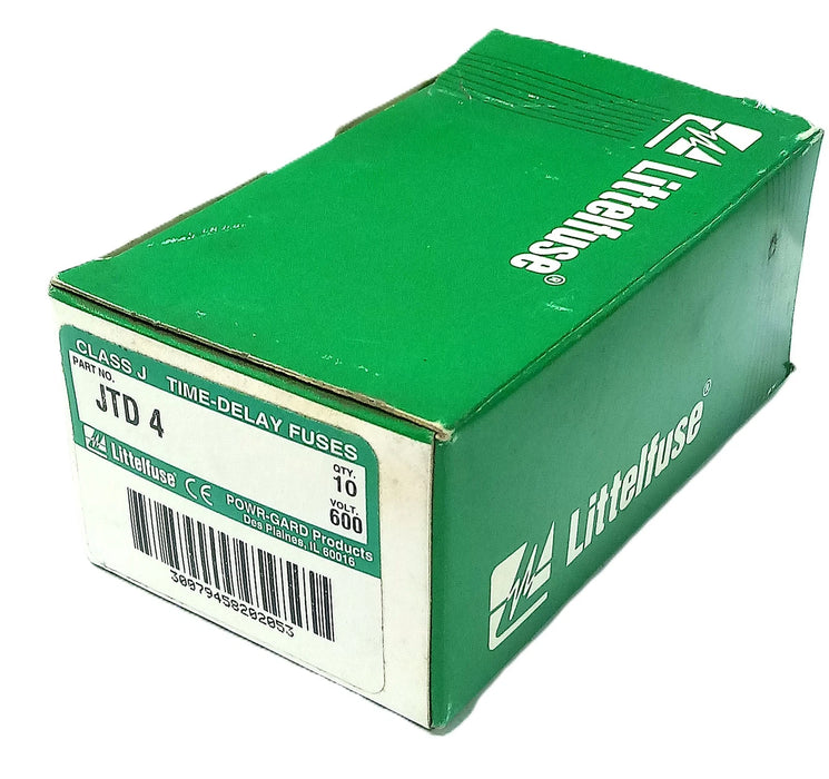 Littelfuse JTD 4 600 V AC 4 A Class J Current-Limiting Time-Delay FuseS