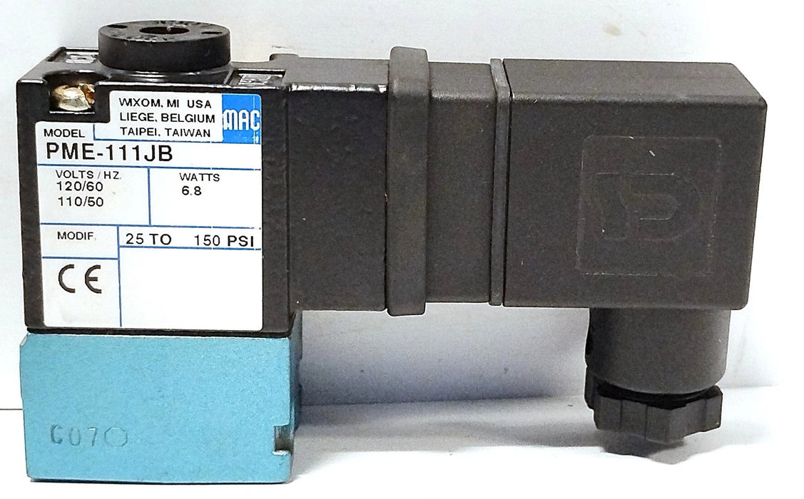 MAC Valves PME-111JB 25-150 psi Solenoid Valve w/ 110/120 V AC Coil