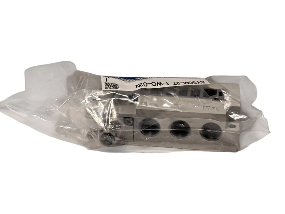 SMC SY50M-27-1-WO-02N Pneumatic Manifold w/ 3/8 in NPTF Ports