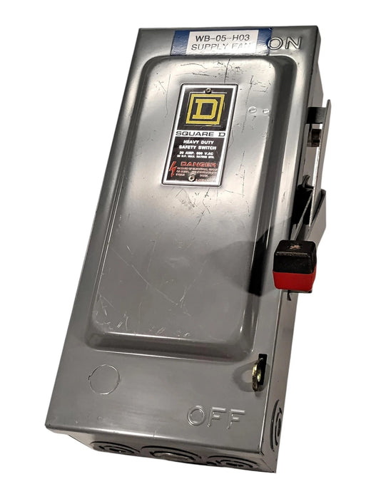 Square D HU31 Series E2 600 V AC/DC 30 A Non-Fusible Safety Switch