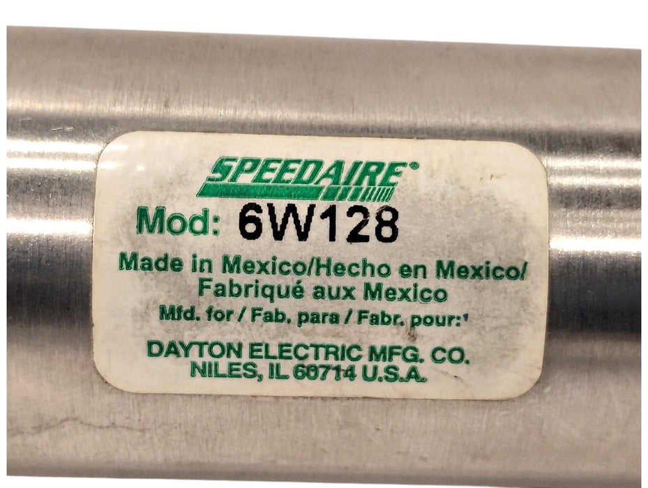 SPEEDAIRE 6W128 Double-Acting Pneumatic Cylinder w/ 1.5 in Bore and 4 in Stroke