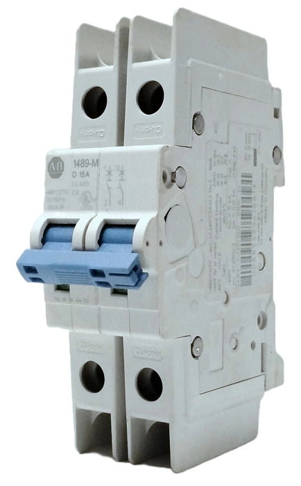 Allen-Bradley 1489-M2D150 480Y/277 V AC 15 A 2-Pole Circuit Breaker