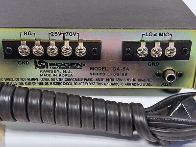 Bogen Communication GA-6A Microphone Amplifier