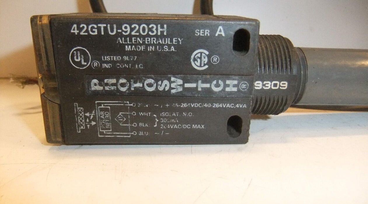 Allen-Bradley Retroreflective Sensor Timing 42GTU-9203H