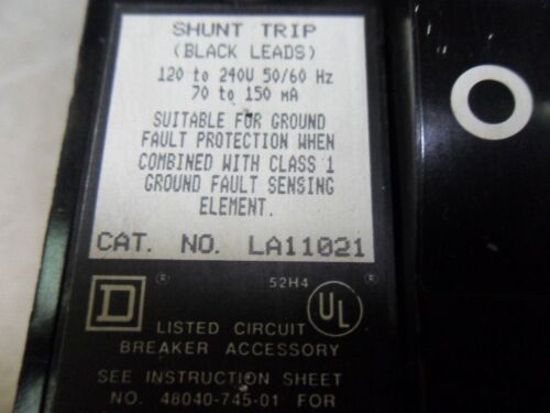 1 Square D CIRCUIT BREAKER LAL3640036MV8002 + SHUNT