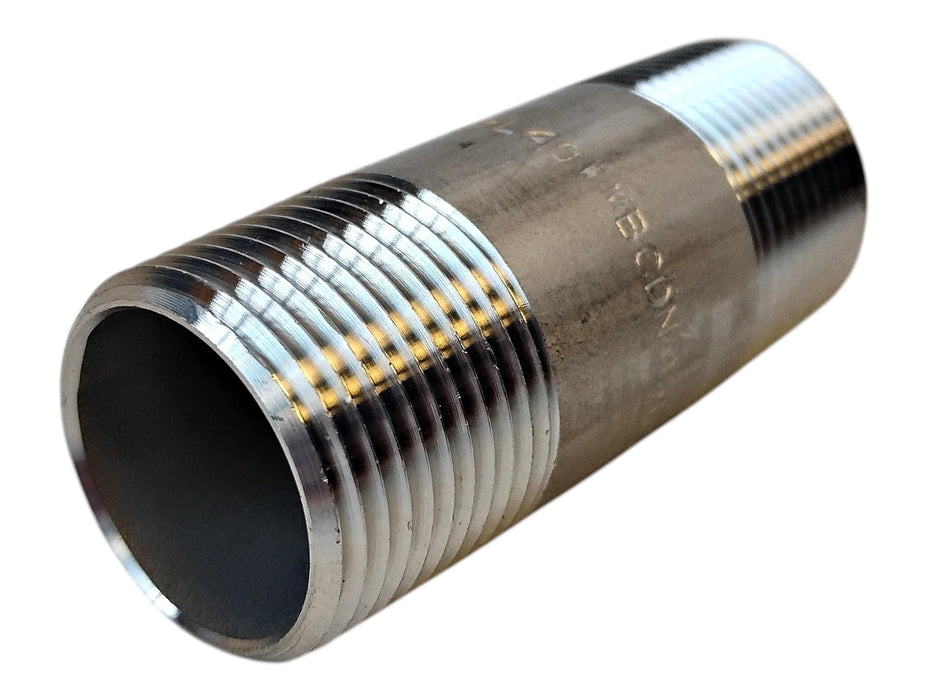 Merit Brass 4112-250 4012-250 3/4" x 2-1/2" MNPT Sch 40 304 SS Pipe Nipple