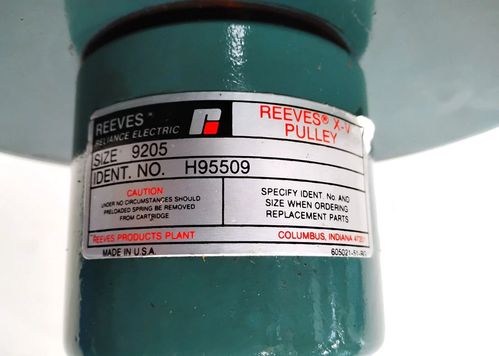 Reeves H95509 1-1/8 in Bore Size 9205 X-V Variable Speed Pulley